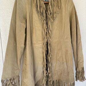 Fringe suede western jacket Large Vintage Y2K